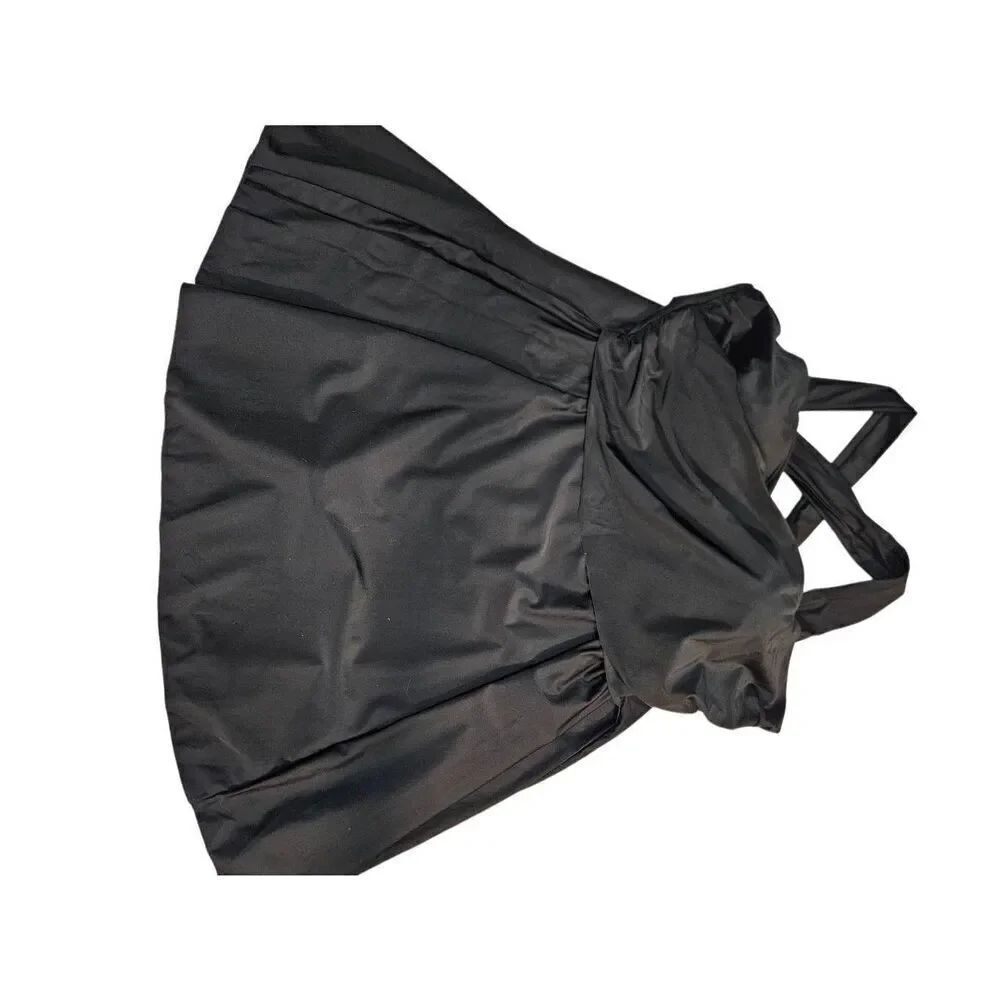 Cocopear black one piece skirted swimsuit with tummy control. Size 4XL.